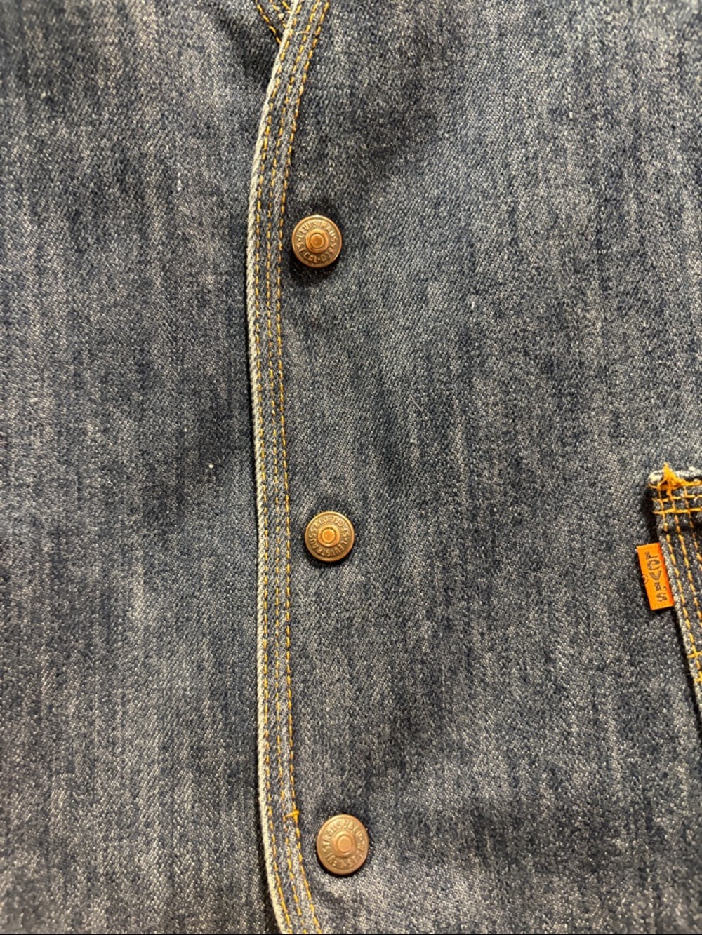 Classic Men's Levi’s Denim Vest - Blue - Picture 5 of 8